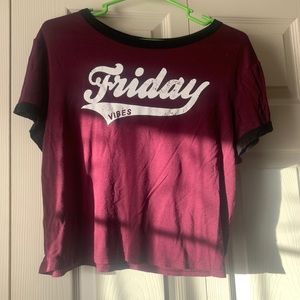 Friday vibes graphic blouse!